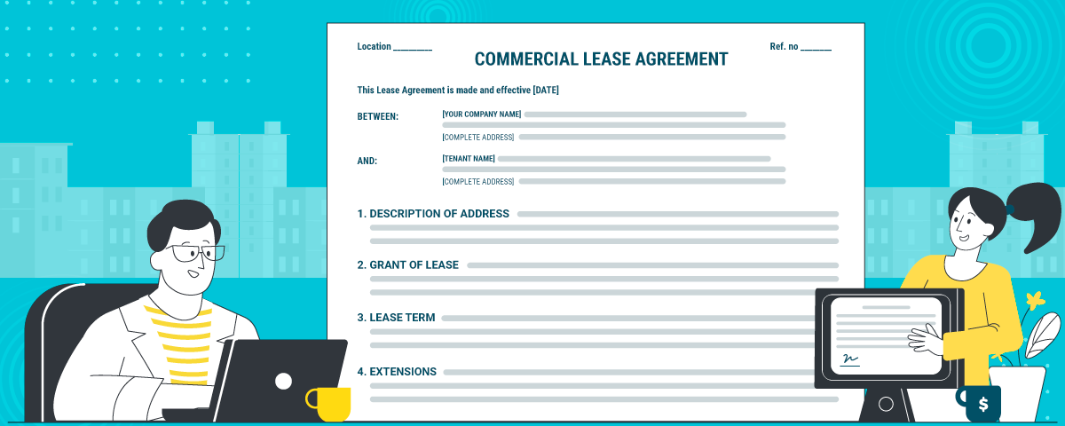 If you are looking for commercial lease agreement, here's a template for download