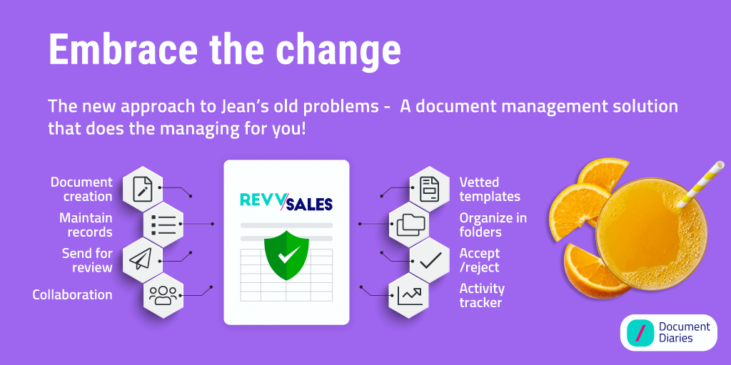 Embrace the process change of managing sales document templates with RevvSales 