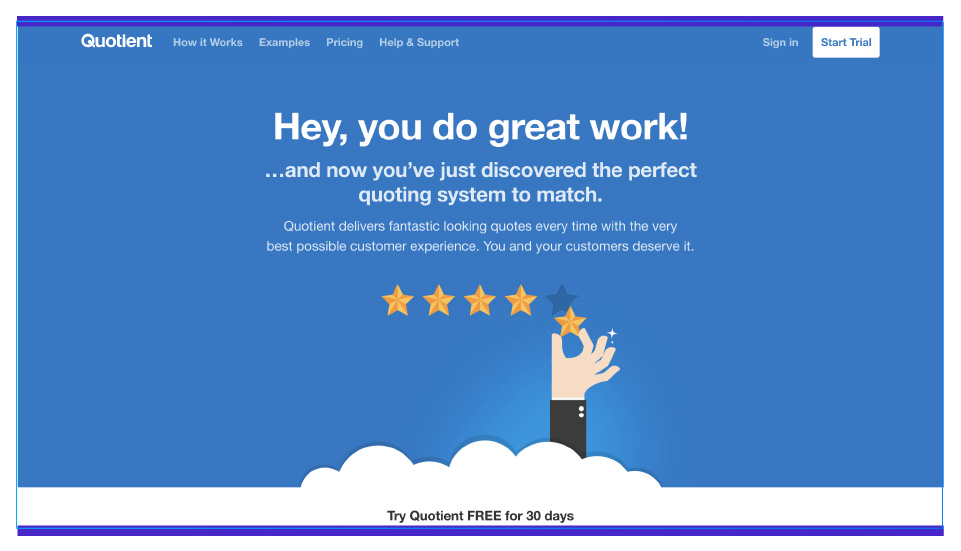 QuotientApp can help create sales quotes with a few simple steps.