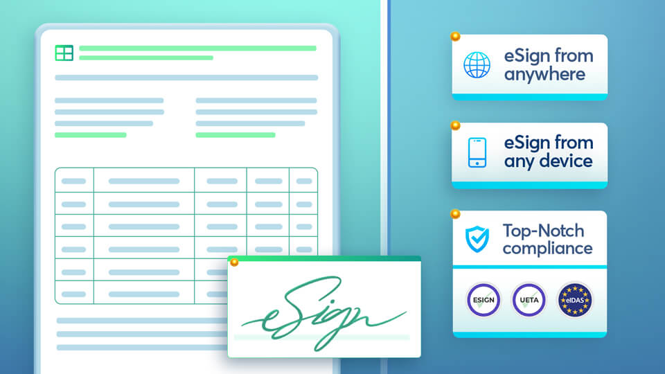 Electronic signatures are a safe, quick, and legally accepted alternative to wet signatures.