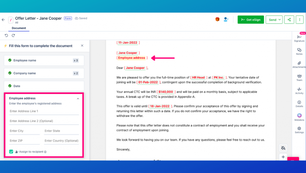 Revv as a document management system allows you to gather and store information in the digital document