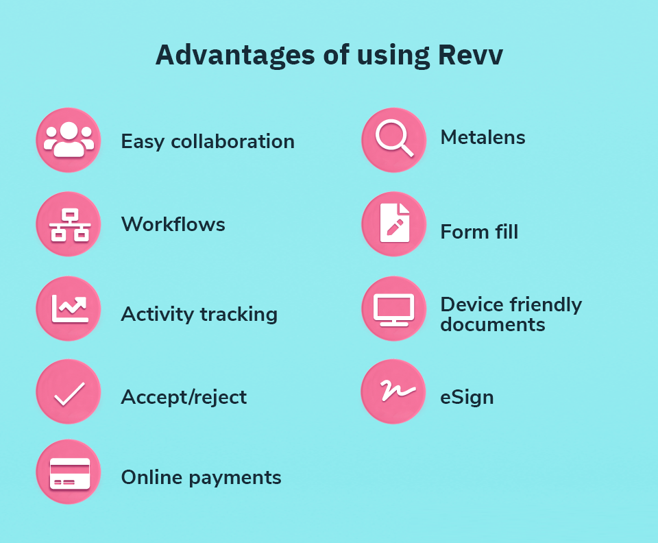 Revv offers a wide range of features that make contract creation a cakewalk.