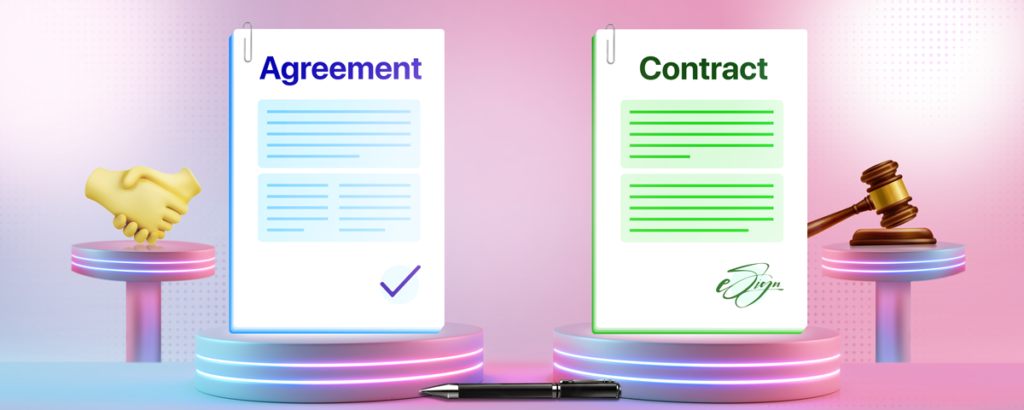 Agreements vs. Contracts - Learn the difference | A complete guide