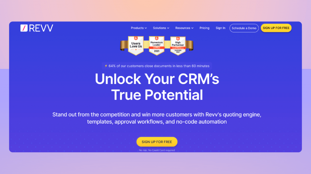 Learn why Revv is the best HubSpot CPQ (part of HubSpot CRM) alternative
