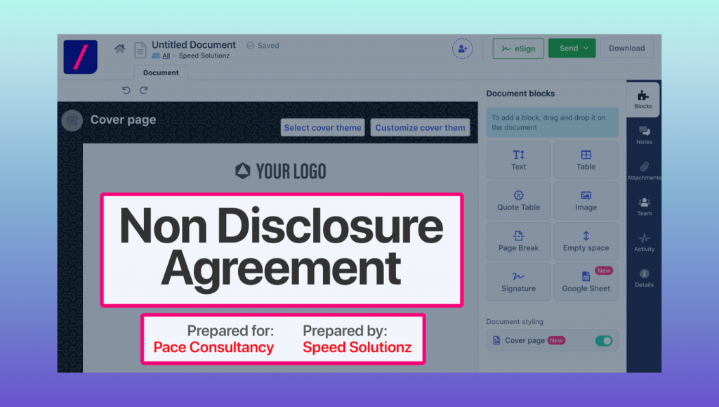 How to create a customized non-disclosure agreement (NDA) through Revv and Salesforce Integration?
