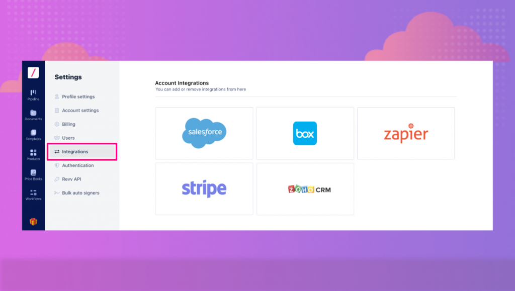 Revv integrations don't require codes or scripts