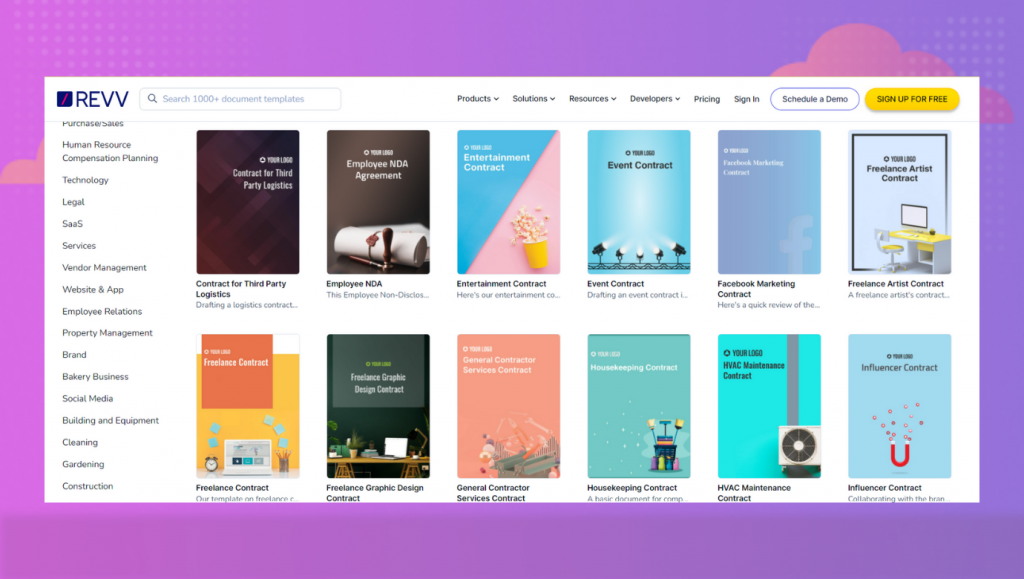 Revv's templates are legal and affordable