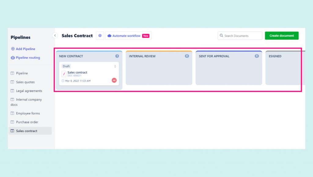 Lanes support in tracking contracts. Customers can add custom lanes
