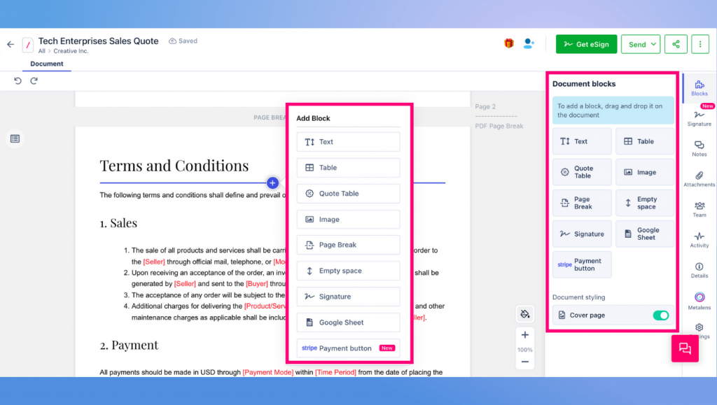 With Revv's rich document builder, you can generate quotes rapidly and boost the revenue of your company