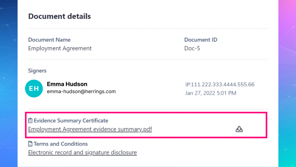With Revv as your cpq application, you can download Evidence Summary of any customer
