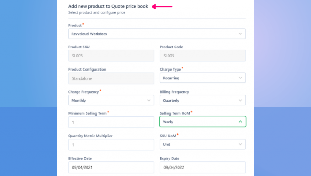 Product configuration in cloud-based Revv cpq software is easy for every sales team